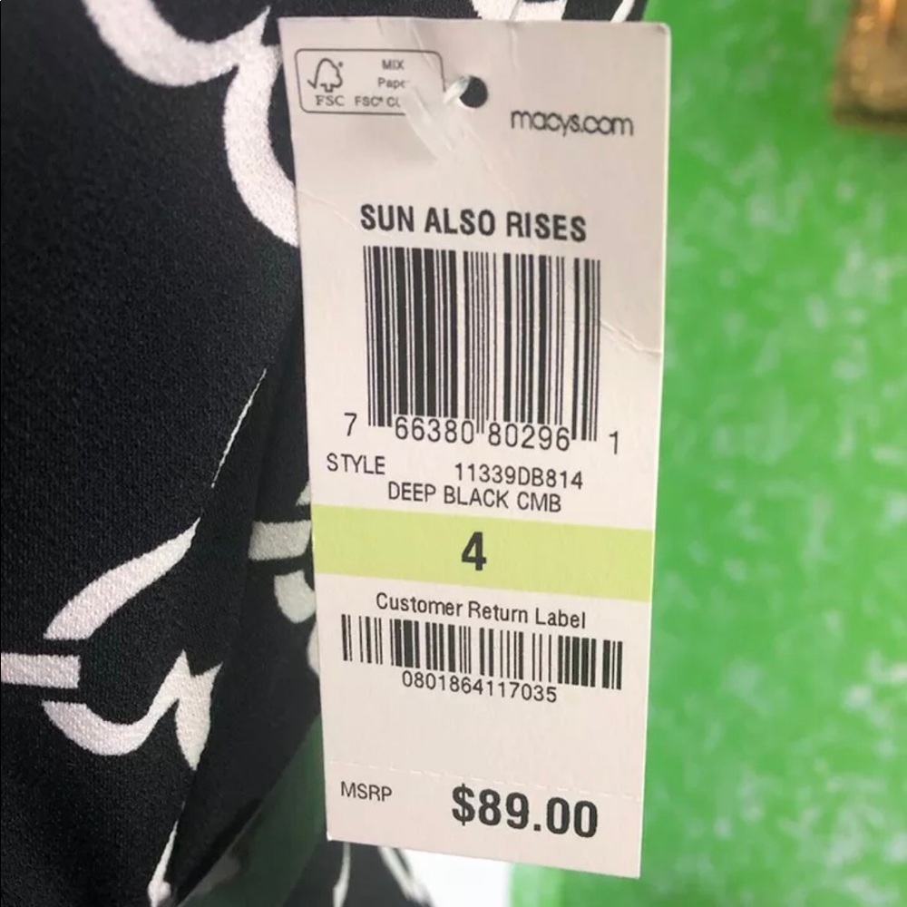 Charter Club Belted Dress Size 4 New - Picture 8 of 9